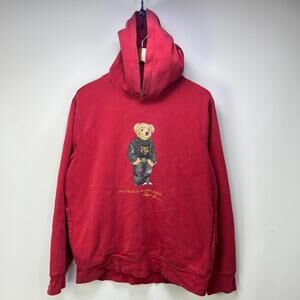 Vintage Polo Bear by Ralph Lauren Hoodie Large Lunar Tiger